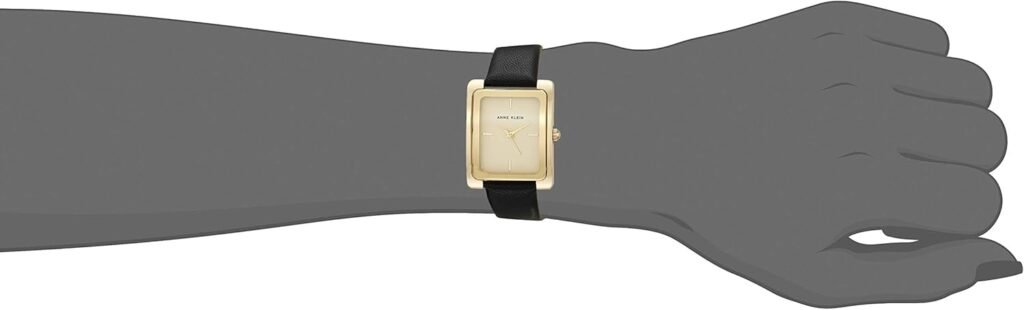 Anne Klein Womens Leather Strap Watch, AK/2706