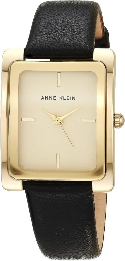 Anne Klein Womens Leather Strap Watch, AK/2706