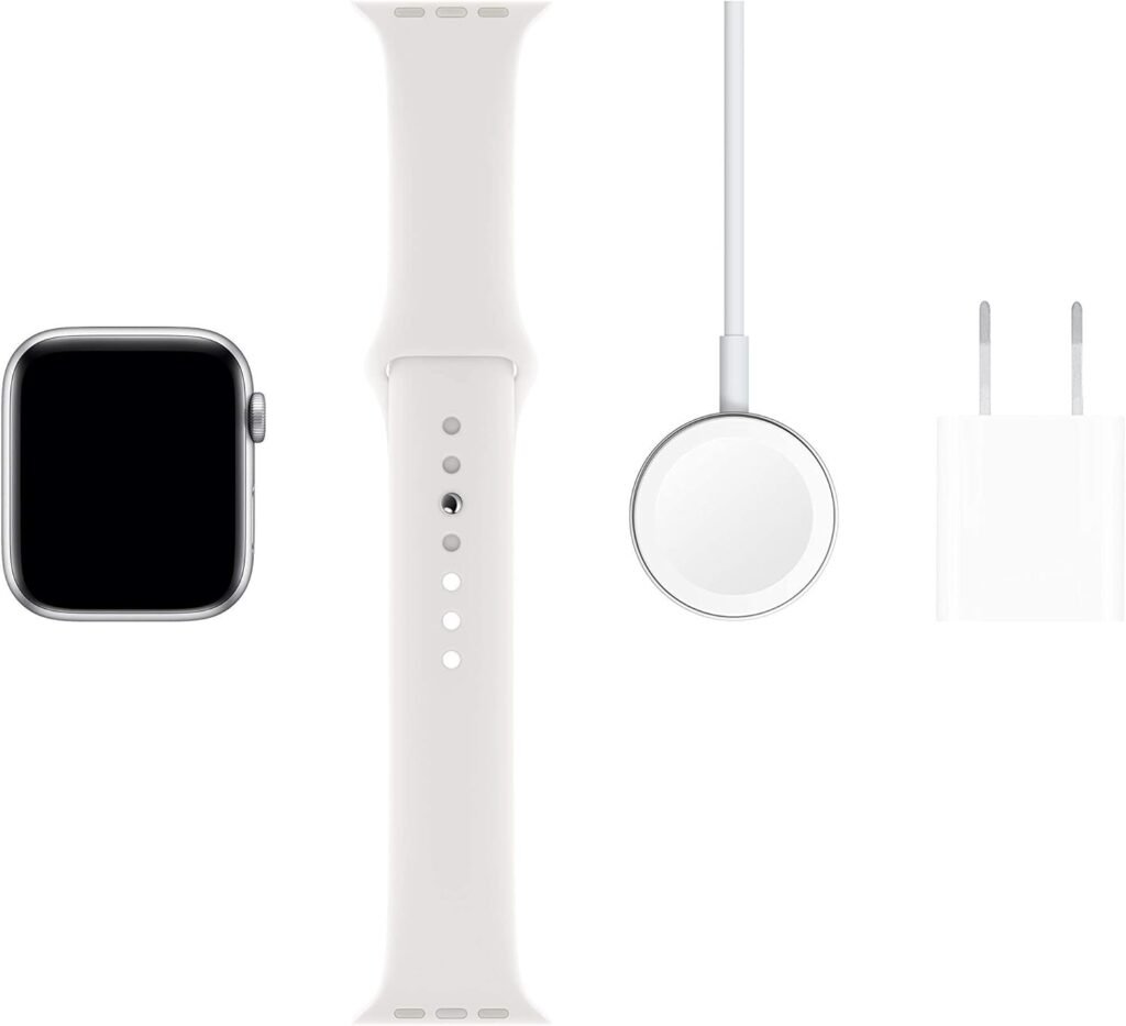 Apple Watch Series 5 (GPS + Cellular, 40MM) - Gold Aluminum Case with Pink Sport Band (Renewed)