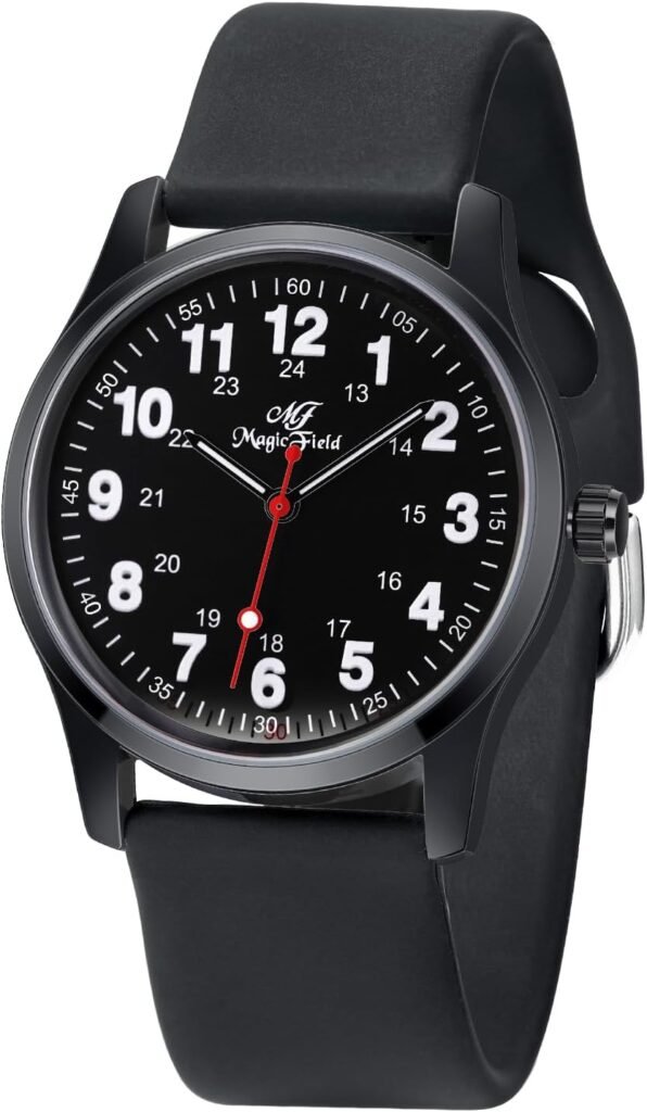 ManChDa Nurse Watch Nursing Watch Analog Medical Watches with Second Hand Easy to Read