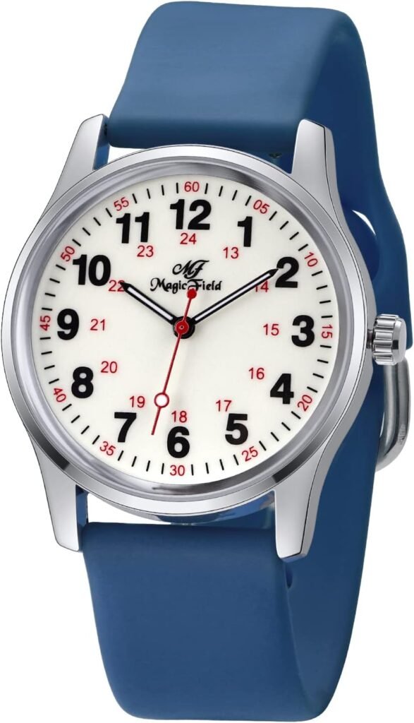 ManChDa Nurse Watch Nursing Watch Analog Medical Watches with Second Hand Easy to Read