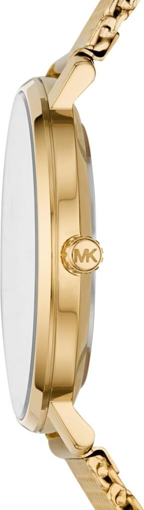 Michael Kors Pyper Three-Hand Gold-Tone Stainless Steel Mesh Womens Watch (Model: MK4339)